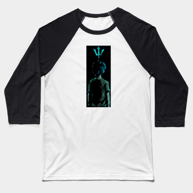 Son of Poseidon Baseball T-Shirt by StaticColour